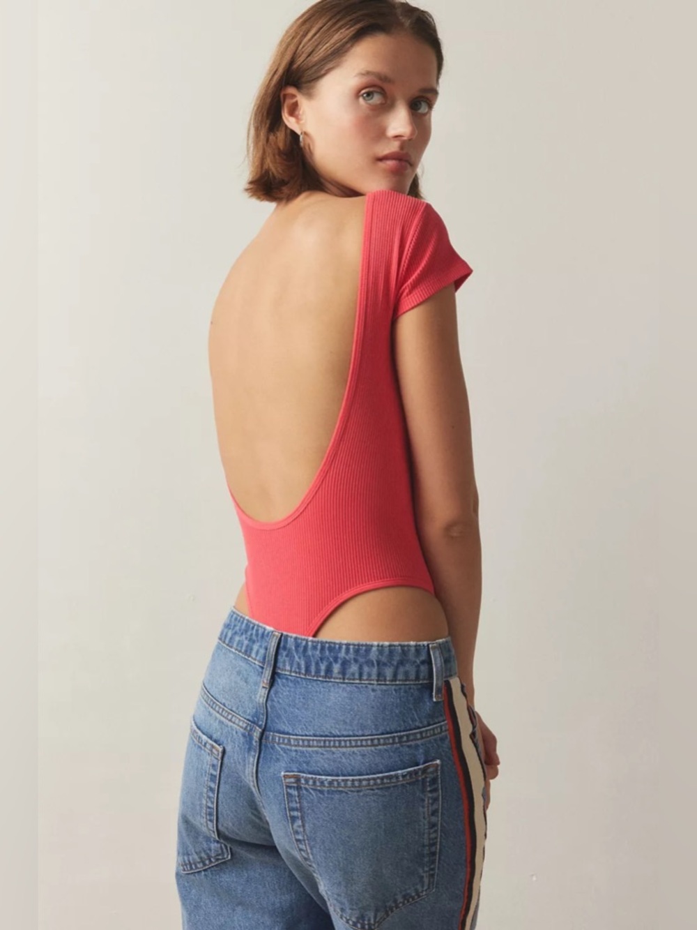 UO Out From Under Low-Back Baby Tee Bodysuit